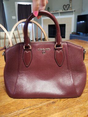Used Michael Kors Satchel purse purple berry